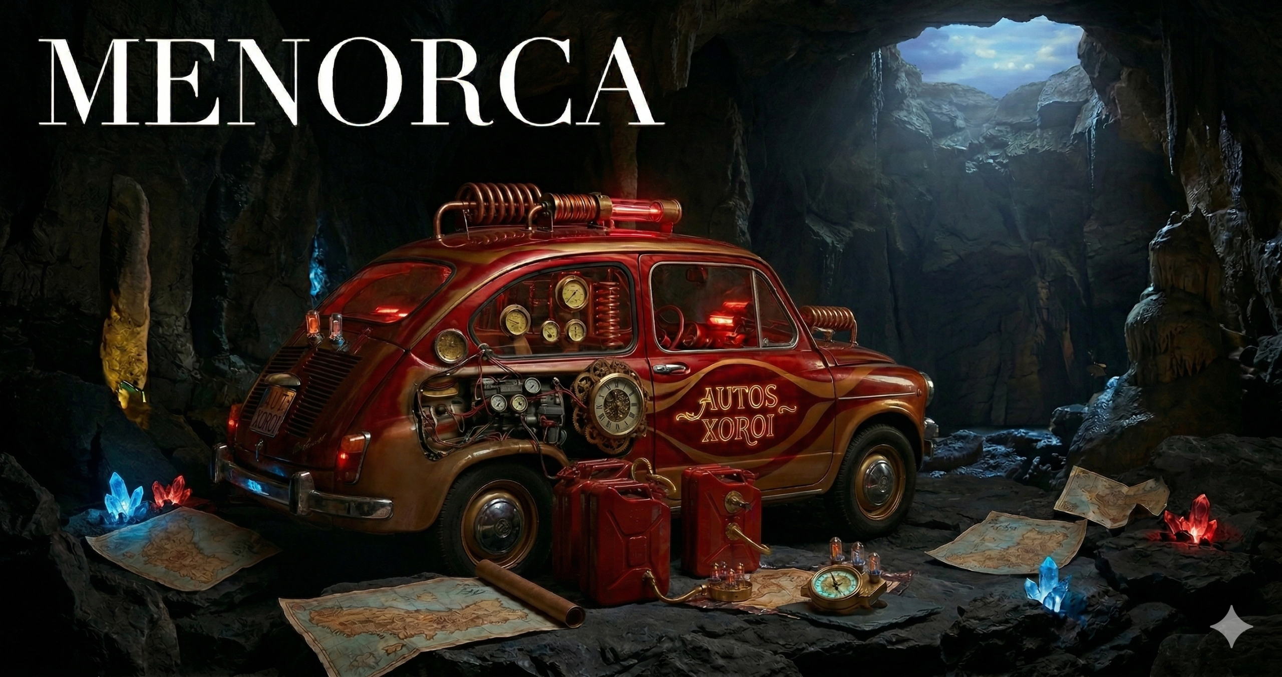 ¿Menorca secreta? Ruta retro con Autos Xoroi 1 Gemini Generated Image 283b45283b45283b scaled